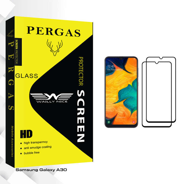 محافظ صفحه نمایش وایلی نایس مدل Pergas Glass مناسب برای گوشی موبایل سامسونگ Galaxy A30 بسته دو عددی