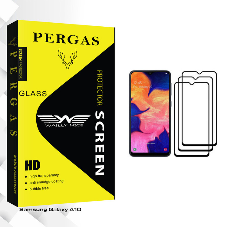 محافظ صفحه نمایش وایلی نایس مدل Pergas Glass مناسب برای گوشی موبایل سامسونگ Galaxy A10 بسته سه عددی