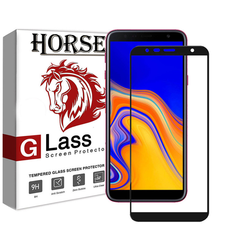 محافظ صفحه نمایش 5D هورس مدل FAG مناسب برای گوشی موبایل سامسونگ Galaxy J6 Plus 2018