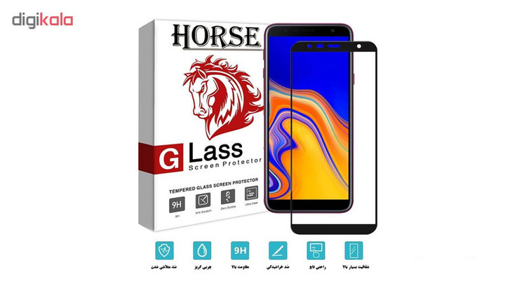 محافظ صفحه نمایش 5D هورس مدل FAG مناسب برای گوشی موبایل سامسونگ Galaxy J6 Plus 2018