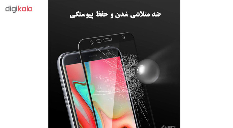 محافظ صفحه نمایش 5D هورس مدل FAG مناسب برای گوشی موبایل سامسونگ Galaxy J6 Plus 2018