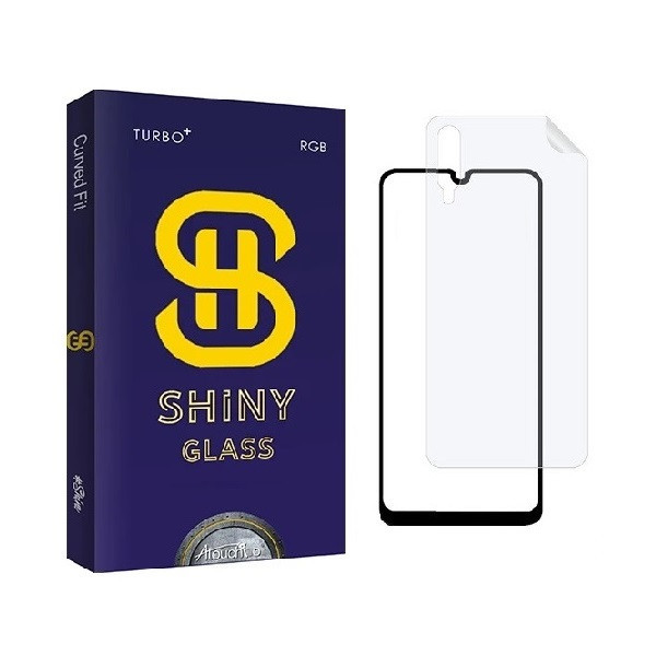 محافظ صفحه نمایش آتوچبو مدل FUL مناسب برای گوشی موبایل سامسونگ Galaxy A70 به همراه محافظ پشت گوشی
