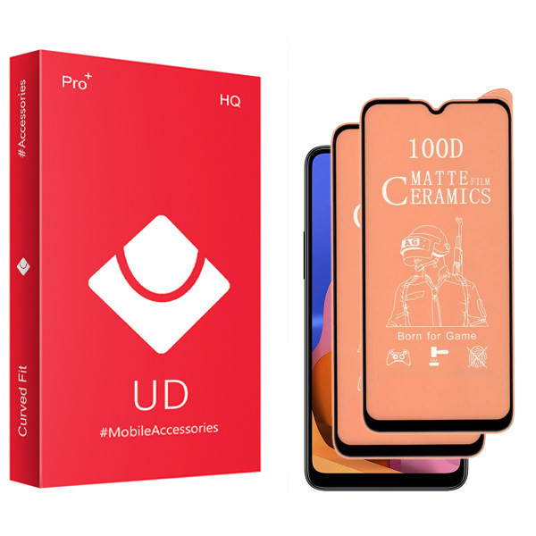 محافظ صفحه نمایش سرامیکی مات یو دی مدل HQ مناسب برای گوشی موبایل شیائومی Redmi 9 بسته دو عددی