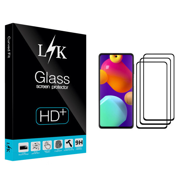 محافظ صفحه نمایش ال کی مدل +LITE مناسب برای گوشی موبایل سامسونگ Galaxy M62 بسته سه عددی