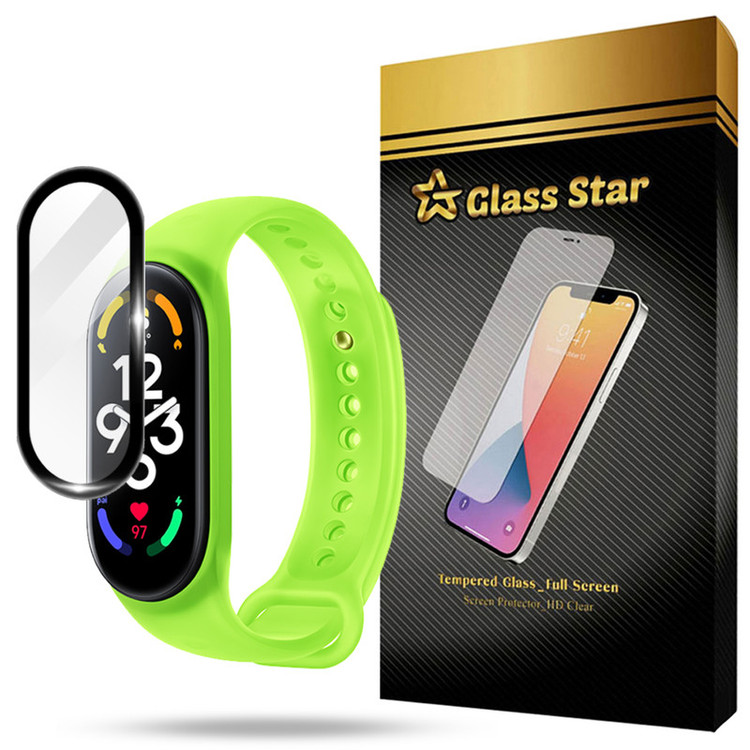 محافظ صفحه نمایش گلس استار مدل PMMG20 مناسب برای ساعت هوشمند شیائومی Mi Band 7
