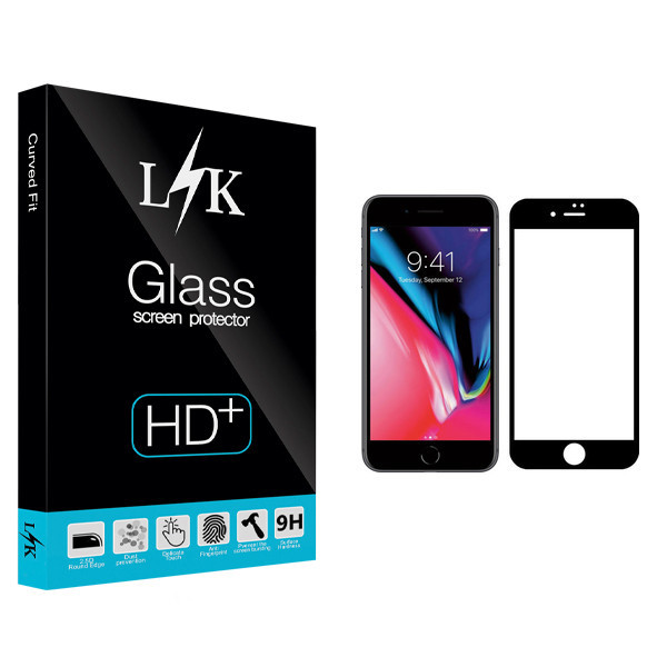 محافظ صفحه نمایش ال کی مدل Hard glass مناسب برای گوشی موبایل اپل iPhone 8
