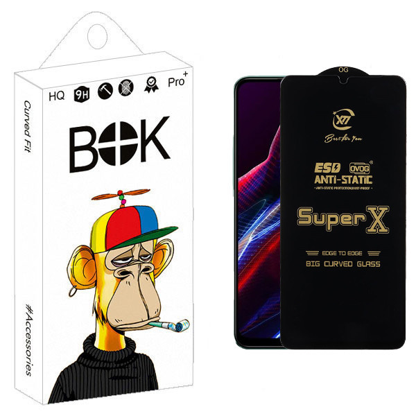 محافظ صفحه نمایش بوک مدل SuperX مناسب برای گوشی موبایل شیائومی POCO M5/X5/X6/RM10 5G/10A/20A/A15s/Sam A9/SAM A03/A13 4G/5G/A23 4G/5G/F23 5G/M13 5G/23/32 5G/M33 5G/A32 5G/A12/F12/F13