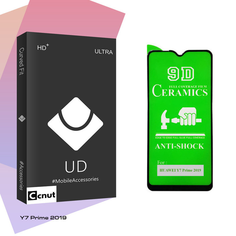 محافظ صفحه نمایش 9D کوکونات مدل UD Black مناسب برای گوشی موبایل هوآوی Y7 Prime 2019
