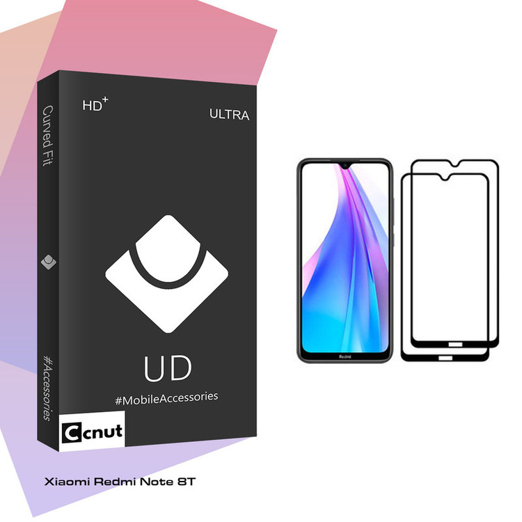 محافظ صفحه نمایش کوکونات مدل UD Black مناسب برای گوشی موبایل شیائومی Redmi Note 8T بسته دو عددی