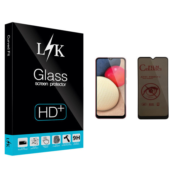 محافظ صفحه نمایش حریم شخصی ال کی مدل +LITE مناسب برای گوشی موبایل سامسونگ Galaxy A02s
