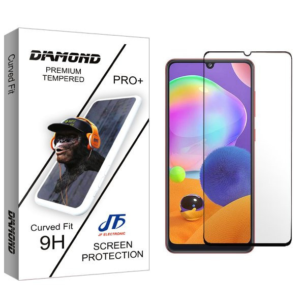 محافظ صفحه نمایش شیشه ای جی اف مدل Diamond Full مناسب برای گوشی موبایل سامسونگ Galaxy A31