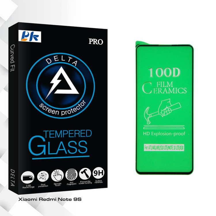 محافظ صفحه نمایش پی کی مدل Delta Glass مناسب برای گوشی موبایل شیائومی Redmi Note 9S