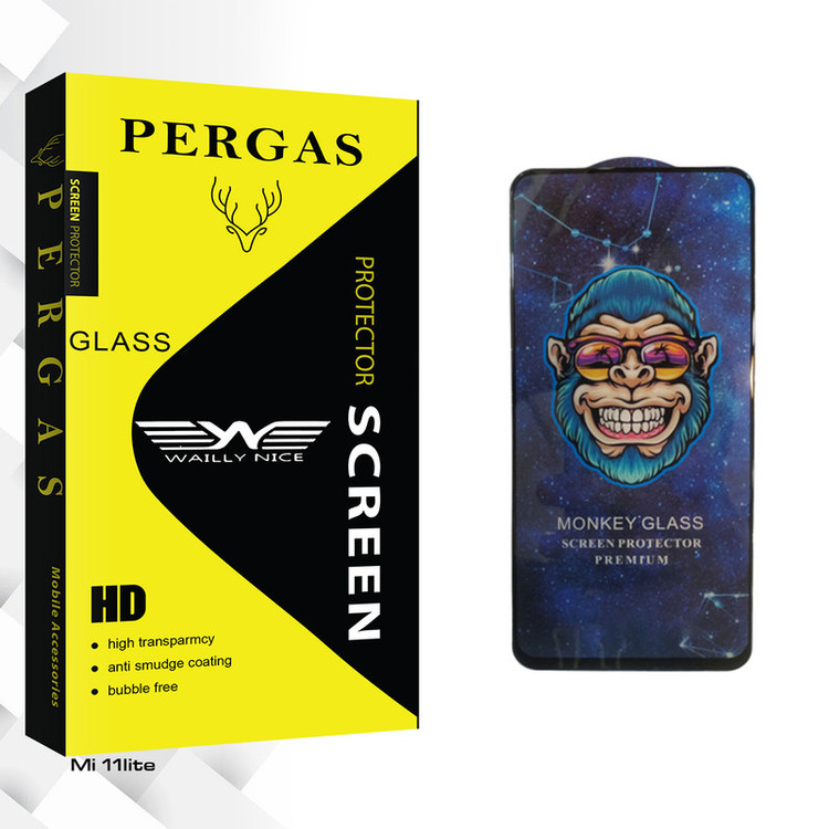 محافظ صفحه نمایش وایلی نایس مدل Pergas GlassMonkey مناسب برای گوشی موبایل شیائومی Mi 11lite