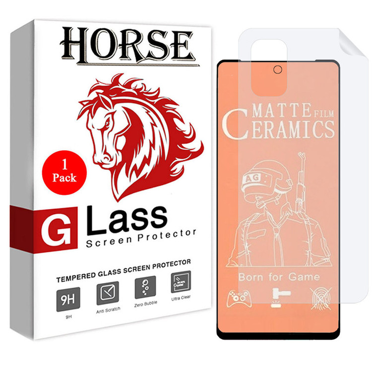 محافظ صفحه نمایش مات هورس مدل 2CMN مناسب برای گوشی موبایل شیائومی Poco M3 Pro 5G به همراه محافظ پشت گوشی