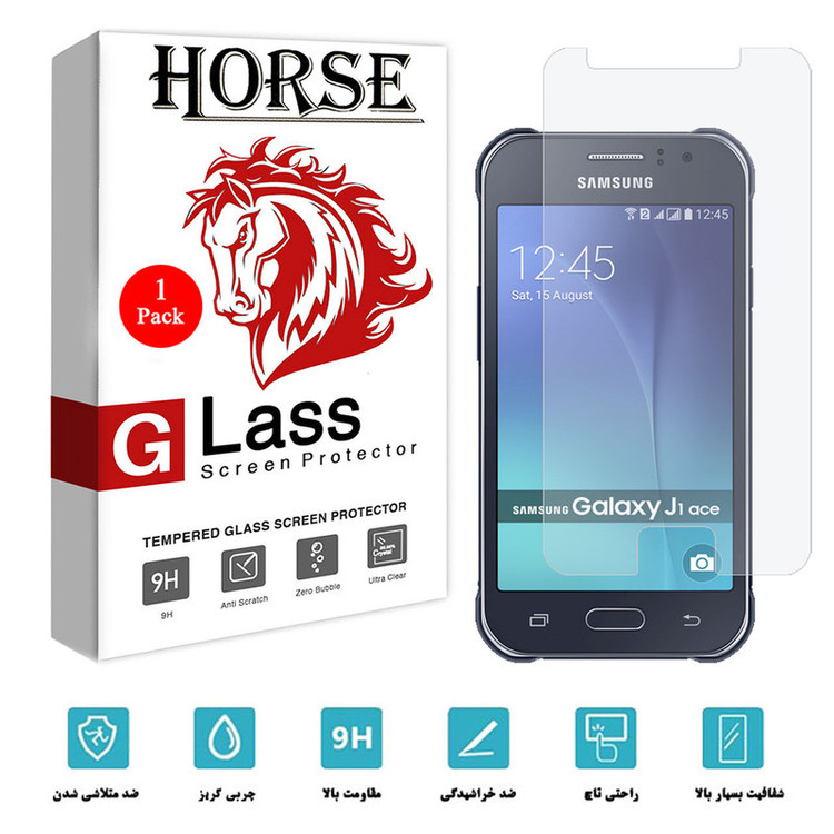 محافظ صفحه نمایش شیشه ای هورس مدل SMP01 مناسب برای گوشی موبایل سامسونگ Galaxy J1 Ace