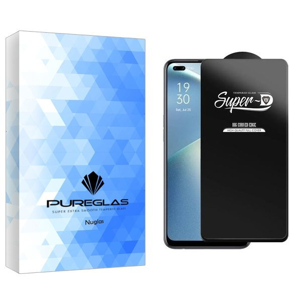محافظ صفحه نمایش پیور گلس مدل NueGlas SuperD مناسب برای گوشی موبایل اوپو Reno4 SE