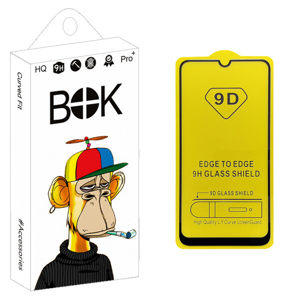 محافظ صفحه نمایش 9D بوک مدل +HD مناسب برای گوشی موبایل سامسونگ Galaxy A50