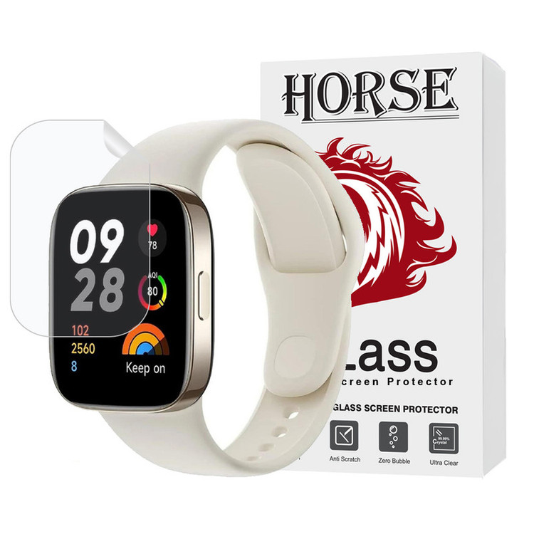 محافظ صفحه نمایش هیدروژل هورس مدل MTBWH مناسب برای ساعت هوشمند شیائومی Redmi Watch 3