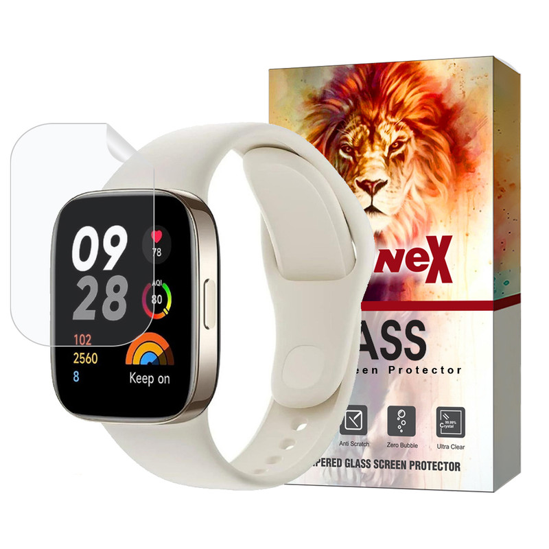 محافظ صفحه نمایش هیدروژل لایونکس مدل MTBWL مناسب برای ساعت هوشمند شیائومی Redmi Watch 3