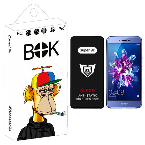 محافظ صفحه نمایش بوک مدل Super 9D مناسب برای گوشی موبایل هوآوی 8 Lite