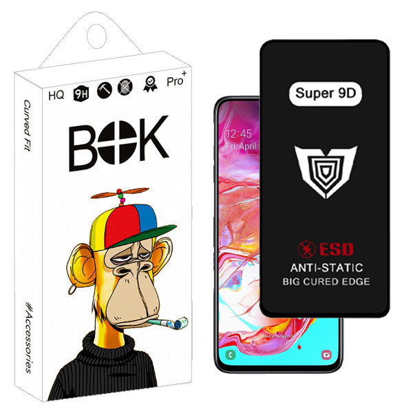 محافظ صفحه نمایش بوک مدل Super 9D Guard مناسب برای گوشی موبایل سامسونگ galaxy a70 / a70s / a42 / a32 5g / m42