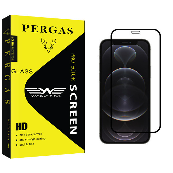 محافظ صفحه نمایش وایلی نایس مدل Pergas Glass مناسب برای گوشی موبایل اپل iPhone 12
