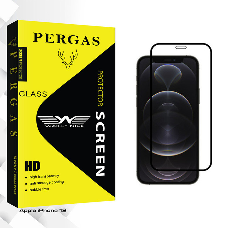 محافظ صفحه نمایش وایلی نایس مدل Pergas Glass مناسب برای گوشی موبایل اپل iPhone 12
