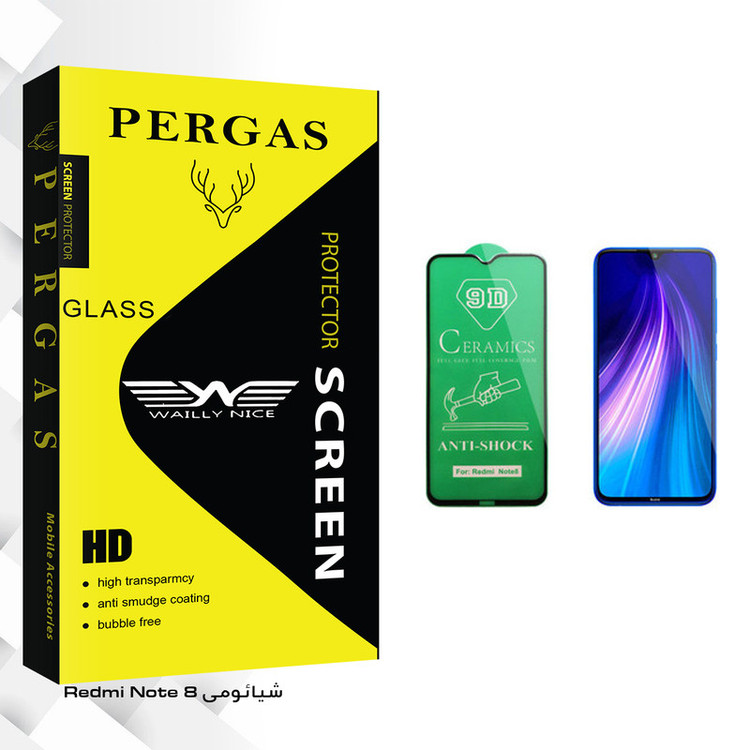 محافظ صفحه نمایش سرامیکی وایلی نایس مدل Pergas Glass مناسب برای گوشی موبایل شیائومی Redmi Note 8
