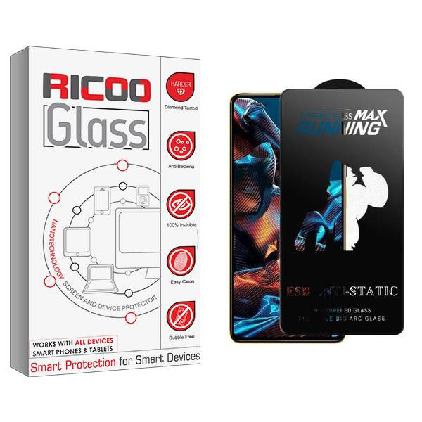 محافظ صفحه نمایش ریکو مدل RiC2newpkg Running Max مناسب برای گوشی موبایل شیائومی Redmi Note 12 Pro