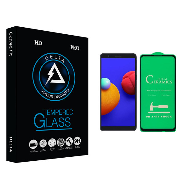 محافظ صفحه نمایش سرامیکی دلتا مدل Fit مناسب برای گوشی موبایل سامسونگ Galaxy A01 Core