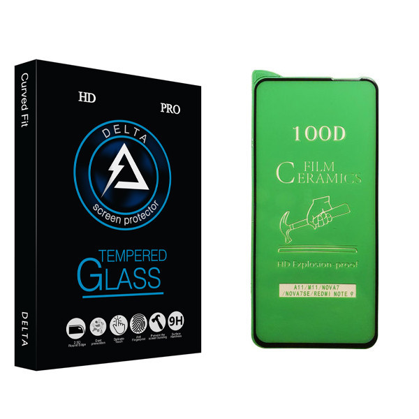 محافظ صفحه نمایش سرامیکی دلتا مدل Fit مناسب برای گوشی موبایل سامسونگ Galaxy A11