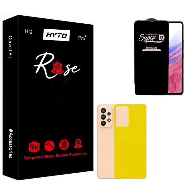محافظ صفحه نمایش هیتو مدل Rose SuperD Touch مناسب برای گوشی موبایل سامسونگ galaxy a33 5g به همراه محافظ پشت گوشی