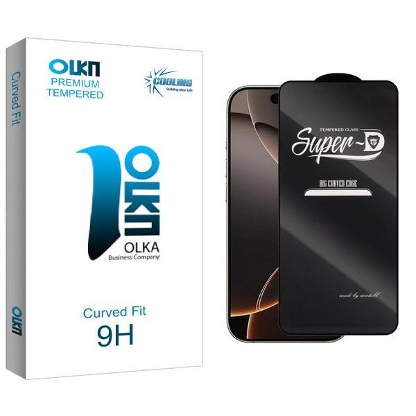 محافظ صفحه نمایش کولینگ مدل Olka SuperD مناسب برای گوشی موبایل اپل iPhone 16 Pro