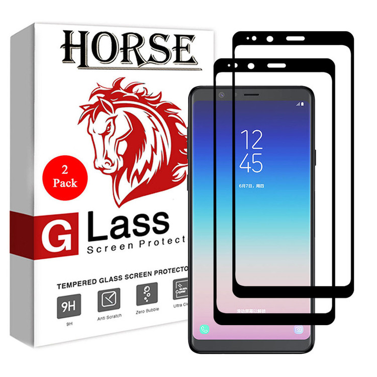 محافظ صفحه نمایش 5D هورس مدل FAG مناسب برای گوشی موبایل سامسونگ Galaxy A8 Star / A9 Star بسته دو عددی