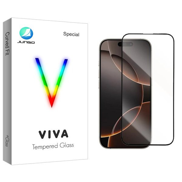 محافظ صفحه نمایش شیشه ای جانبو مدل Viva مناسب برای گوشی موبایل اپل iPhone 16 Pro