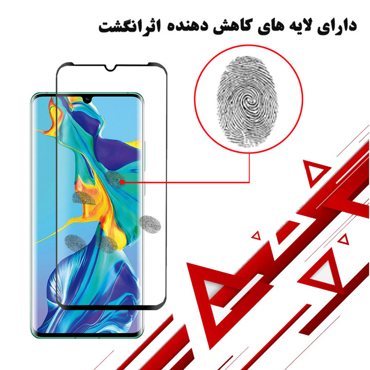 محافظ صفحه نمایش 6D هورس مدل FAG مناسب برای گوشی موبایل هوآوی P30 Pro بسته سه عددی