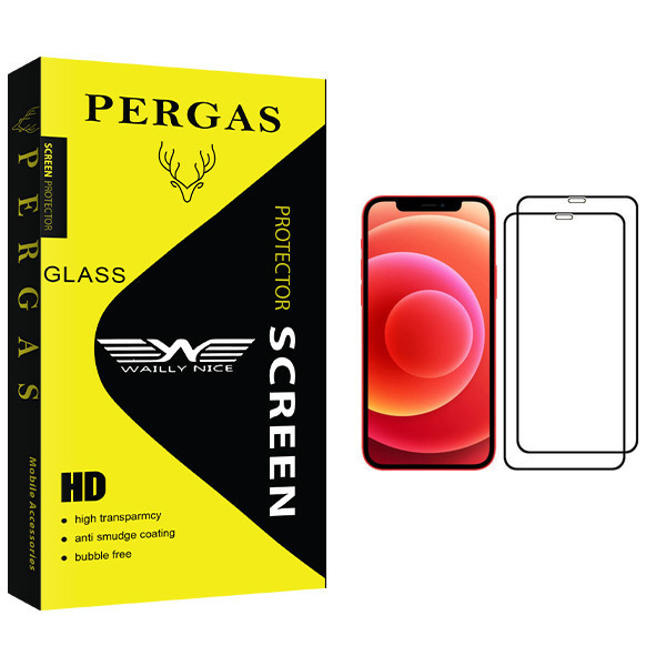 محافظ صفحه نمایش وایلی نایس مدل Pergas Glass مناسب برای گوشی موبایل اپل iPhone 12 Pro بسته دو عددی
