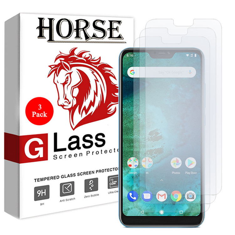 محافظ صفحه نمایش هورس مدل UCC مناسب برای گوشی موبایل شیائومی Redmi 6 Pro / Mi A2 Lite بسته سه عددی