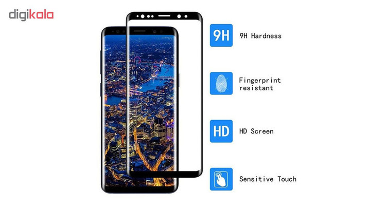 محافظ صفحه نمایش 6D Dual هورس مدل FAG مناسب برای گوشی موبایل سامسونگ Galaxy S9 Plus