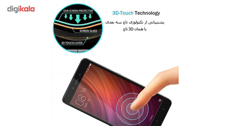 محافظ صفحه نمایش 5D هورس مدل FAG مناسب برای گوشی موبایل شیائومی Redmi Note 4X مجموعه دو عددی
