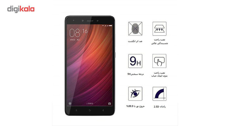 محافظ صفحه نمایش 5D هورس مدل FAG مناسب برای گوشی موبایل شیائومی Redmi Note 4X مجموعه دو عددی