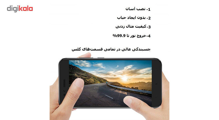 محافظ صفحه نمایش 5D هورس مدل FAG مناسب برای گوشی موبایل شیائومی Redmi Note 4X مجموعه دو عددی