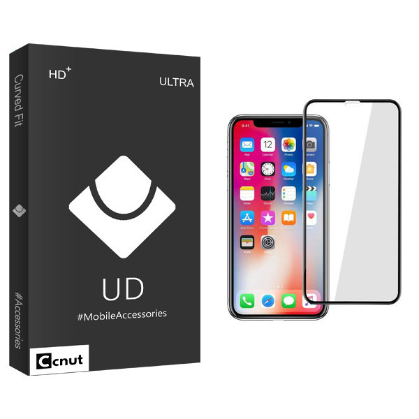 محافظ صفحه نمایش کوکونات مدل UD Black مناسب برای گوشی موبایل اپل Iphone X