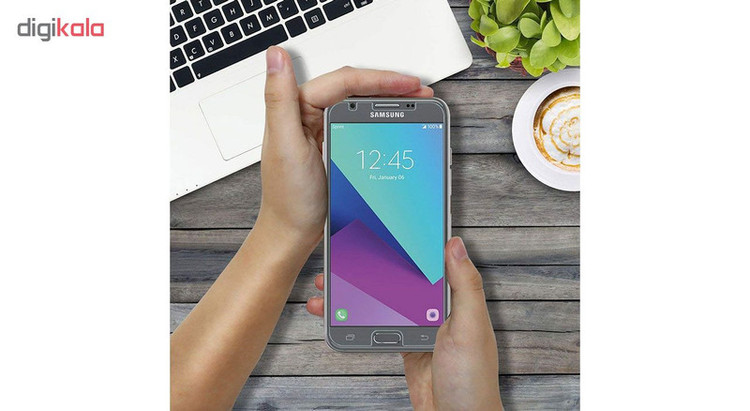 محافظ صفحه نمایش 5D هورس مدل FAG مناسب برای گوشی موبایل سامسونگ Galaxy J5 Prime مجموعه دو عددی