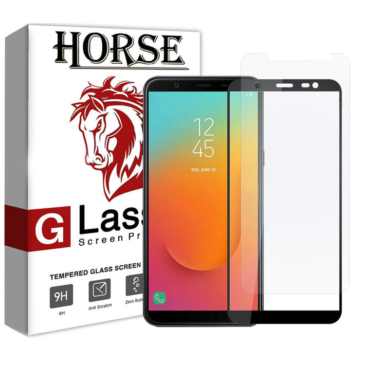 محافظ صفحه نمایش 5D هورس مدل FAG مناسب برای گوشی موبایل سامسونگ Galaxy J8 2018 مجموعه دو عددی