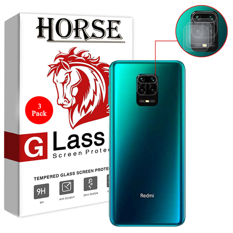 محافظ لنز دوربین هورس مدل UTF مناسب برای گوشی موبایل شیائومی Redmi Note 9S بسته سه عددی