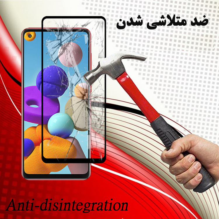 محافظ صفحه نمایش 5D هورس مدل FAG مناسب برای گوشی موبایل سامسونگ Galaxy A21s بسته دو عددی