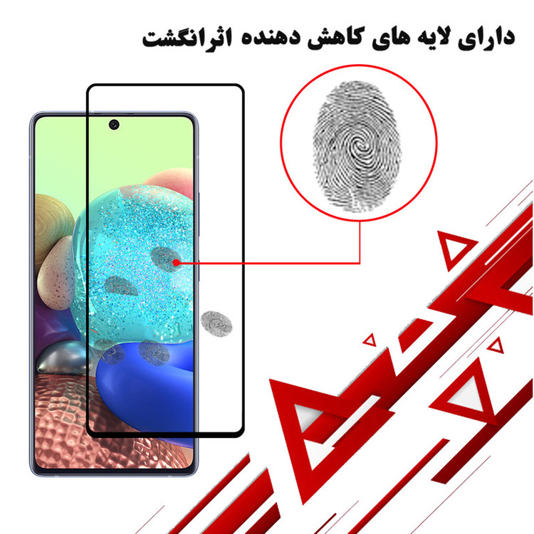 محافظ صفحه نمایش 5D هورس مدل FAG مناسب برای گوشی موبایل سامسونگ Galaxy A Quantum بسته دو عددی