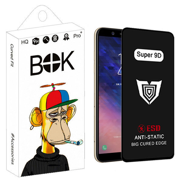 محافظ صفحه نمایش بوک مدل Super 9D Touch مناسب برای گوشی موبایل سامسونگ galaxy A6
