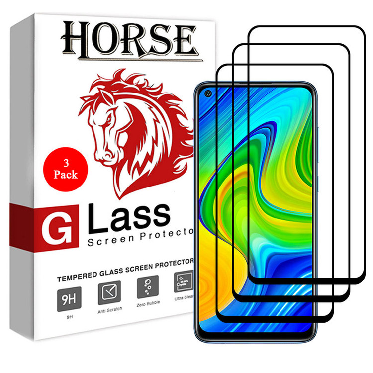 محافظ صفحه نمایش سرامیکی هورس مدل CRM مناسب برای گوشی موبایل شیائومی Redmi Note 9 بسته سه عددی